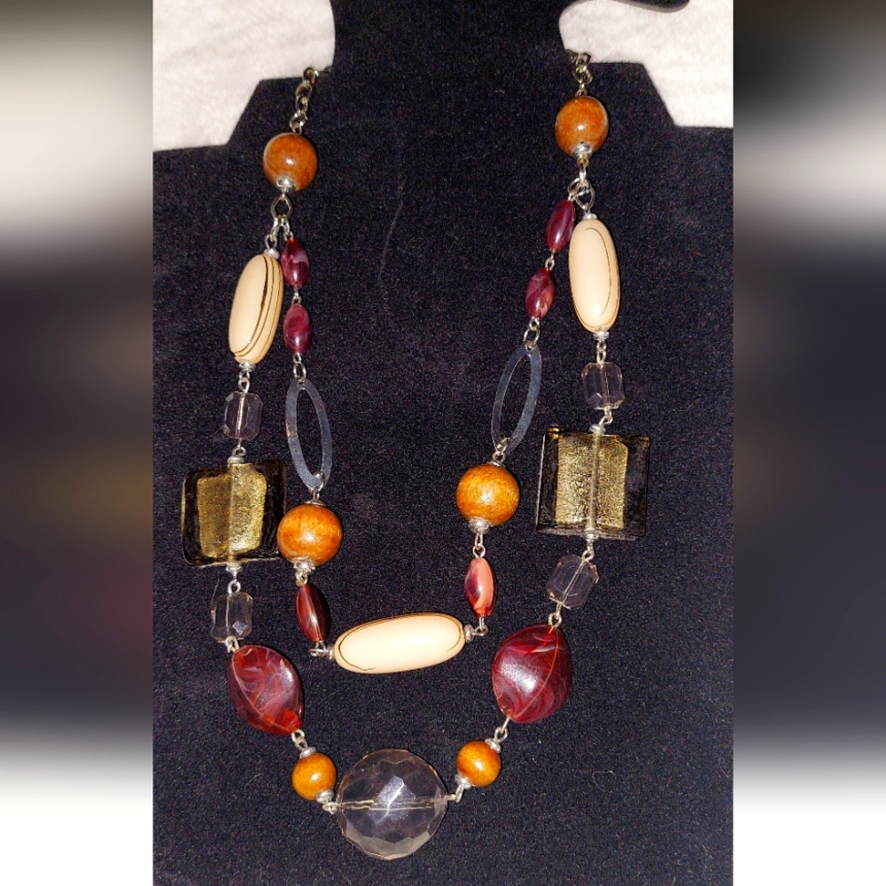 Premier Designs Multicolor Beaded Necklace Smoke Free Home